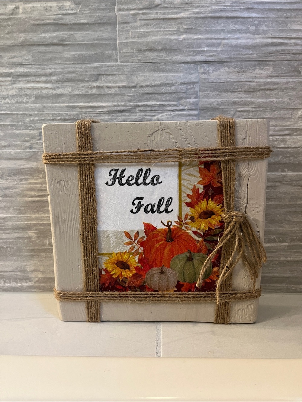 Hello Fall Decorative Table Decor - Neutral